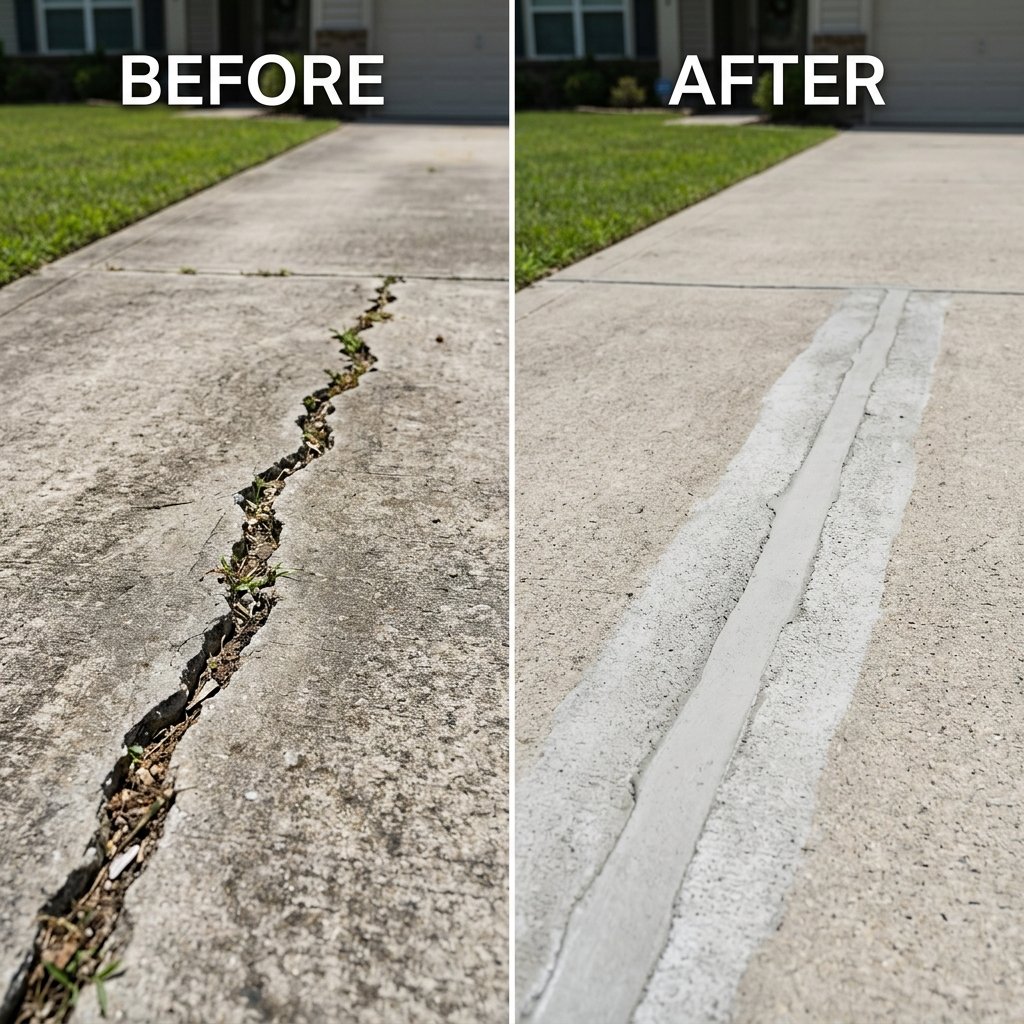 Mountain Home Patio Crack Sealing & Restoration