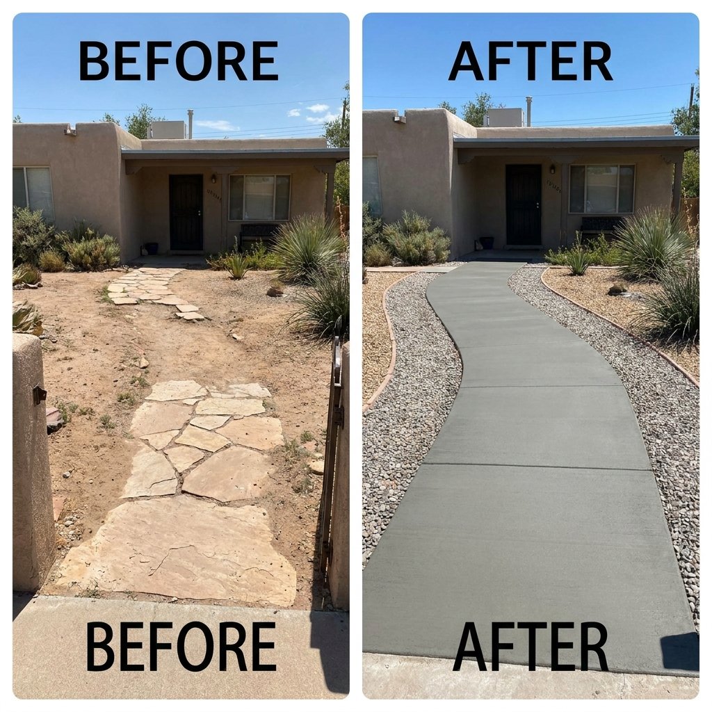 Santa Fe Concrete Pros crew working in New Mexico