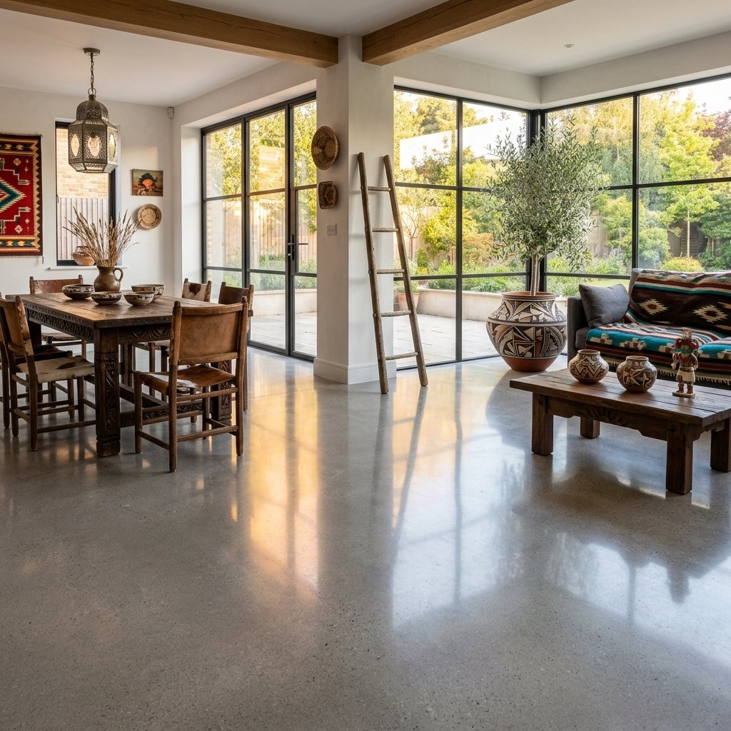 Garage Floor High-Gloss Polishing